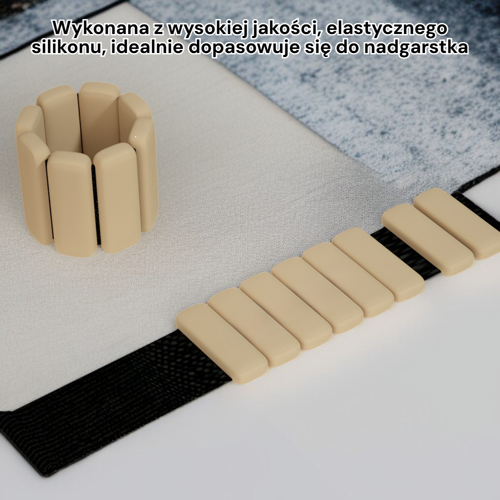 Silikonowa bransoletka fitness z obciążeniem