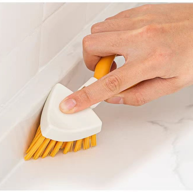 แปรงทำความสะอาดสามเหลี่ยมแบบพับได้ ไม่มีมุมอับ