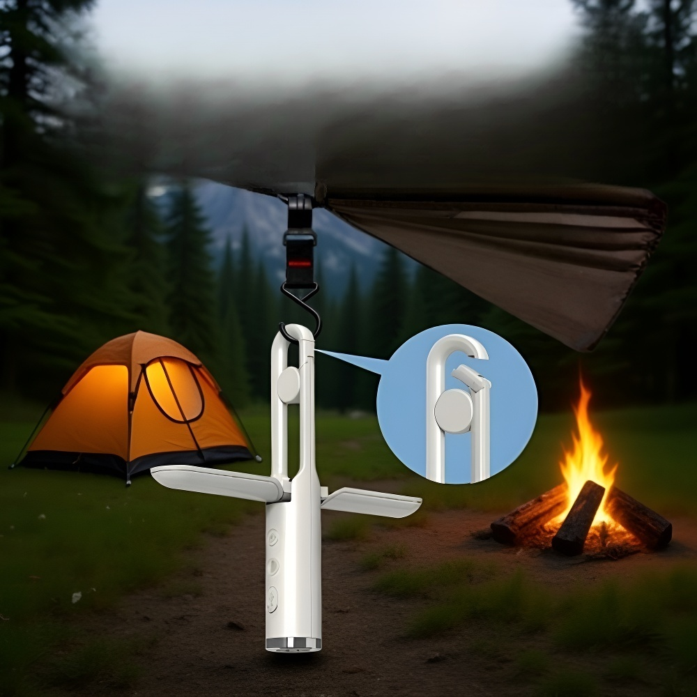 Rechargeable camping lantern with USB charging feature
