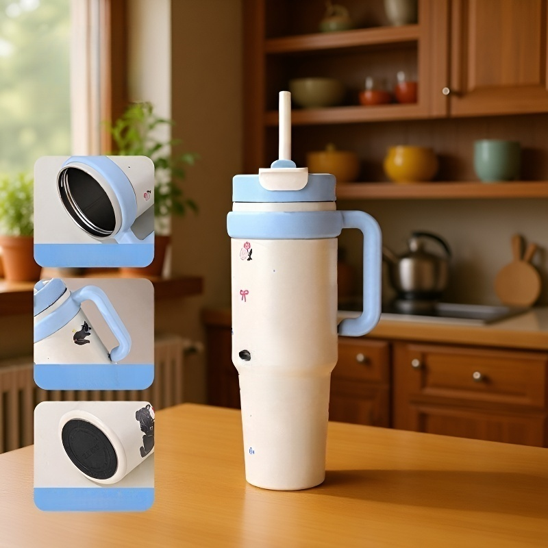 Vaso elegante con helado y frutas frescas