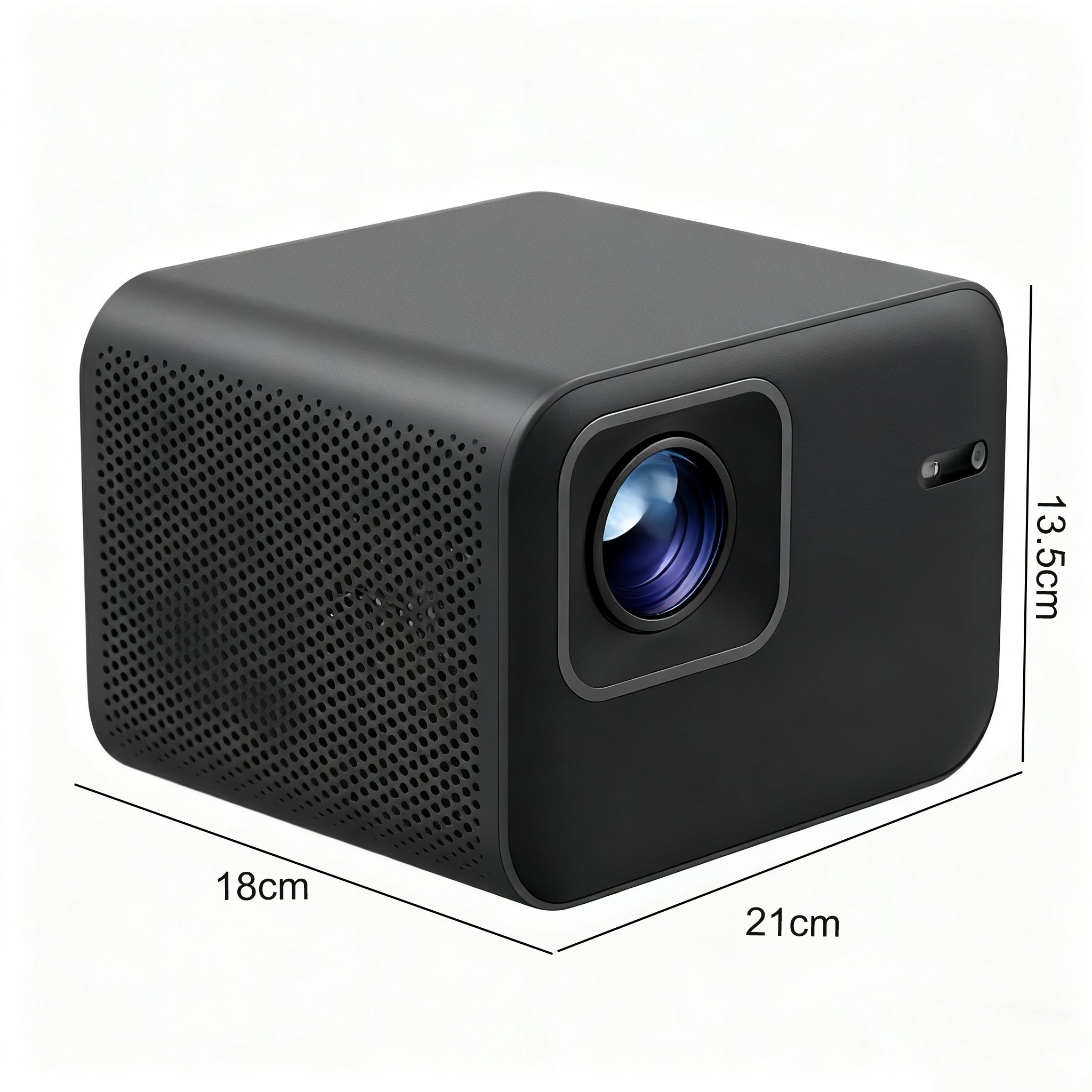 Detailní pohled na ovládací panel chytrého projektoru