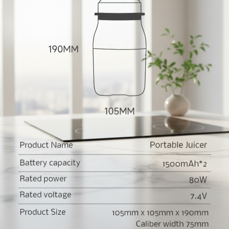 Portable Juice Extractor Multifunctional Small Quality Fruit Electric Juice Extractor Cup