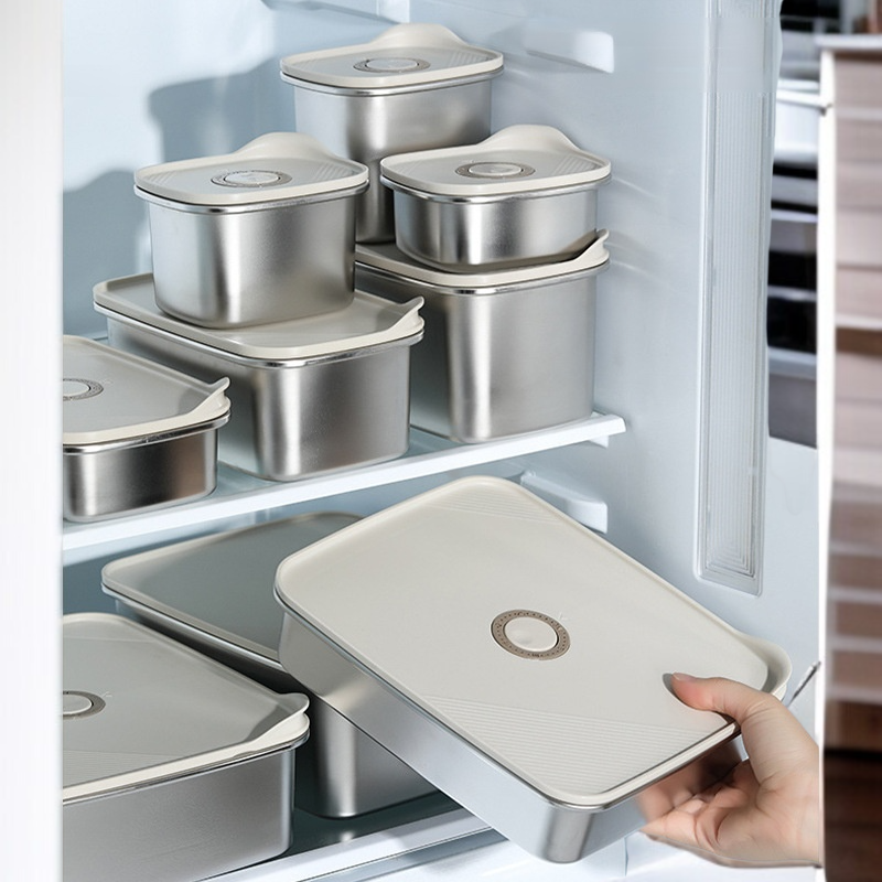 전용 스테인리스 밀폐 보관함 도시락 전자레인지 식품 등급 케이스 냉동 밀폐 도시락