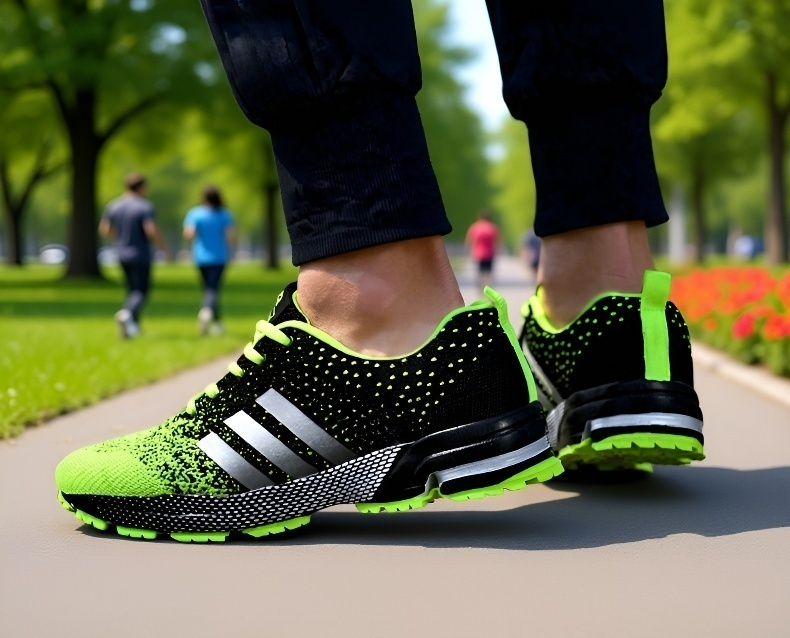 おしゃれなデザインの通気性スニーカー