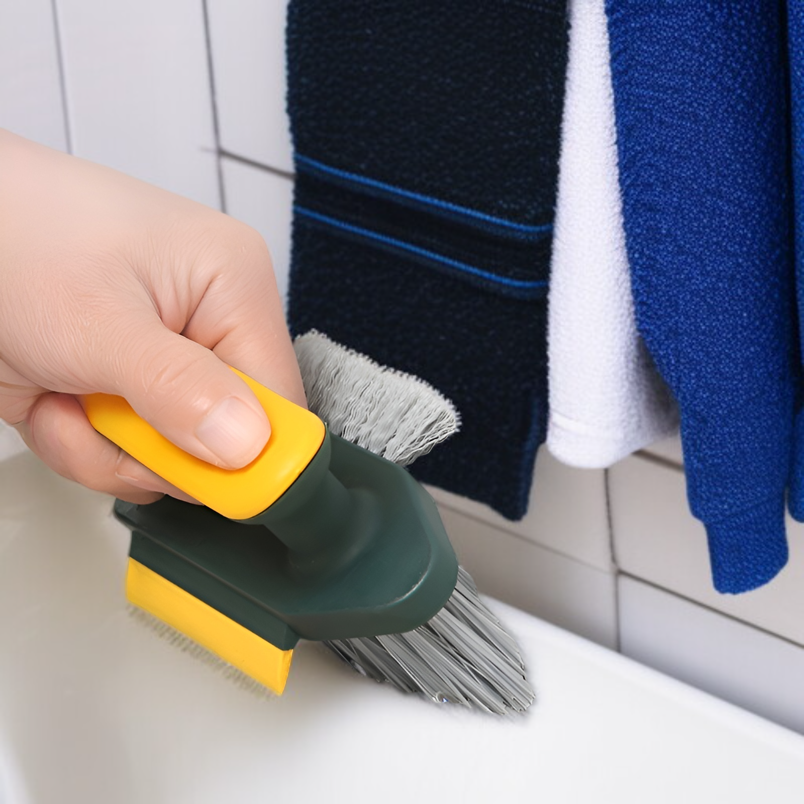 お風呂掃除 ブラシ 床 バスブラシ 風呂床ブラシ コンパクト 抗菌 浴室 ブラシ お風呂掃除 ブラシ 浴室 浴槽磨き トイレ掃除 床 窓 壁 玄関 お風呂 ブラシ 床
