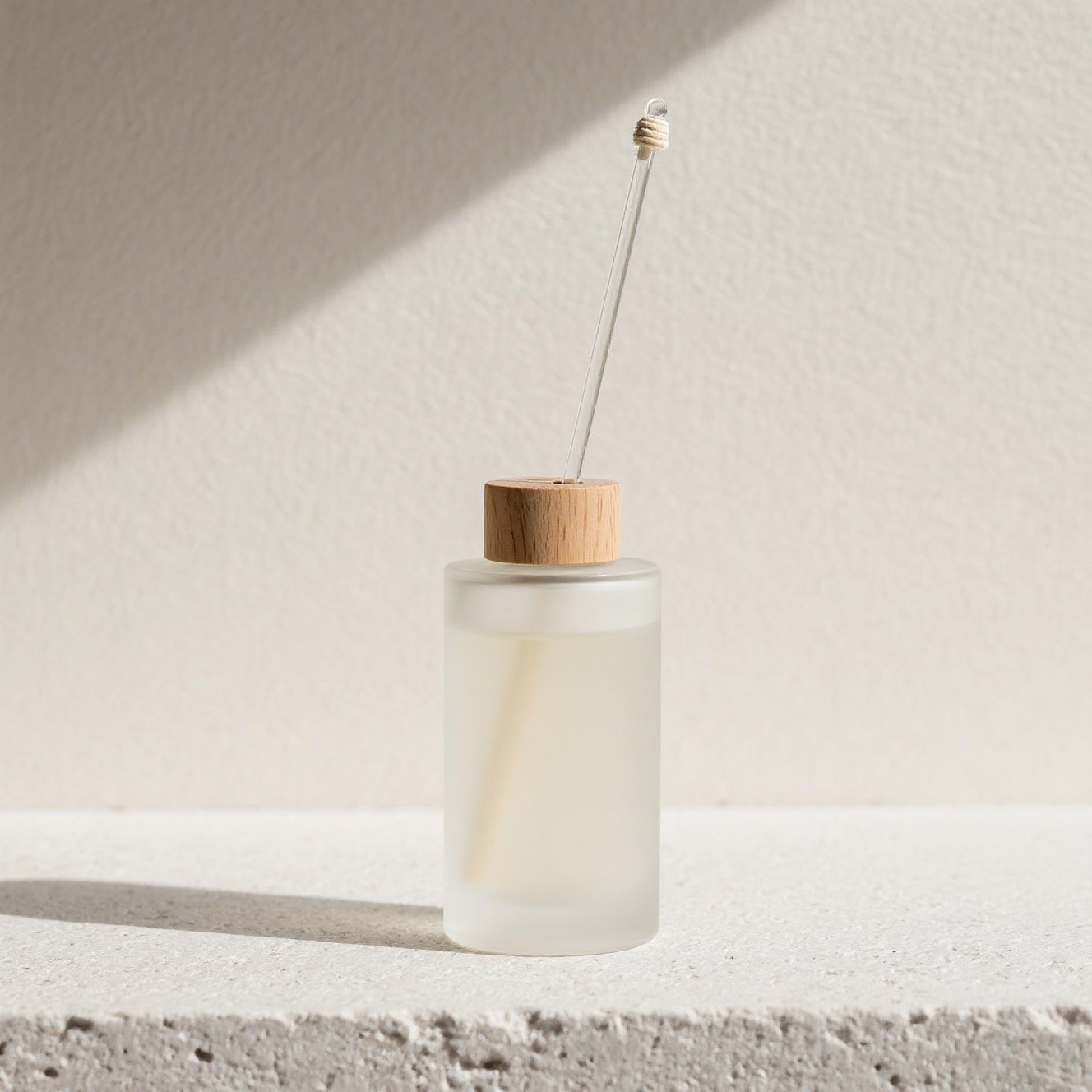 Botella de aromaterapia con difusor de piedra de ratán natural (2 botellas)