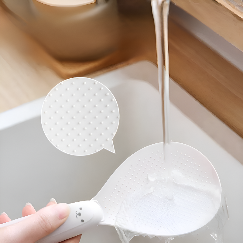 米飯好幫手 立式小熊耐高溫勺