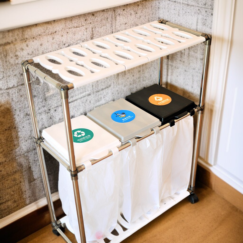 Grande poubelle multifonctionnelle pour la maison (3-4 sacs jetables, pour salon et cuisine)