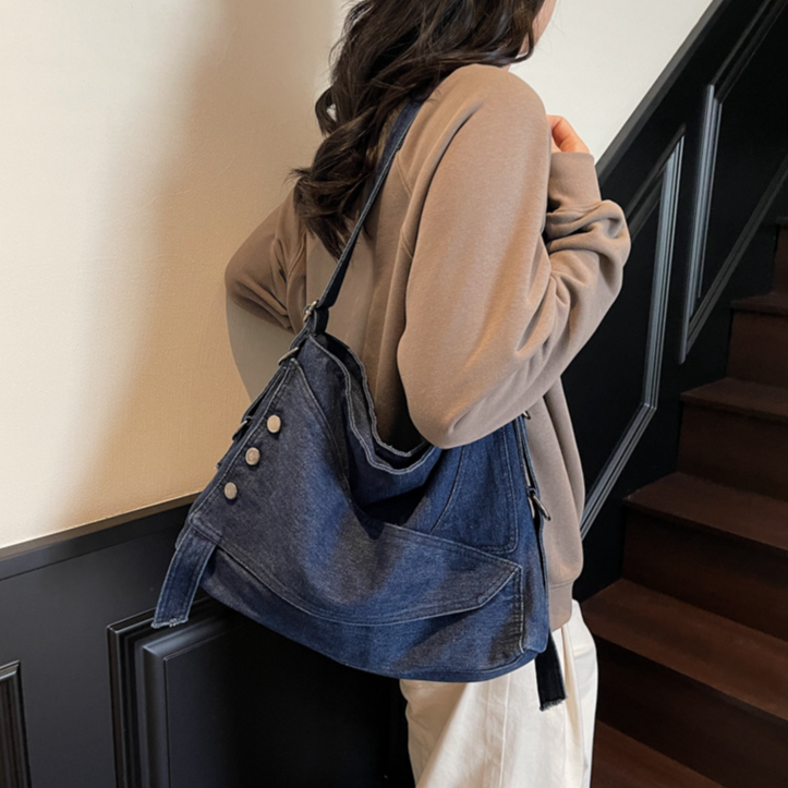 ヴィンテージデニム大容量トートバッグ