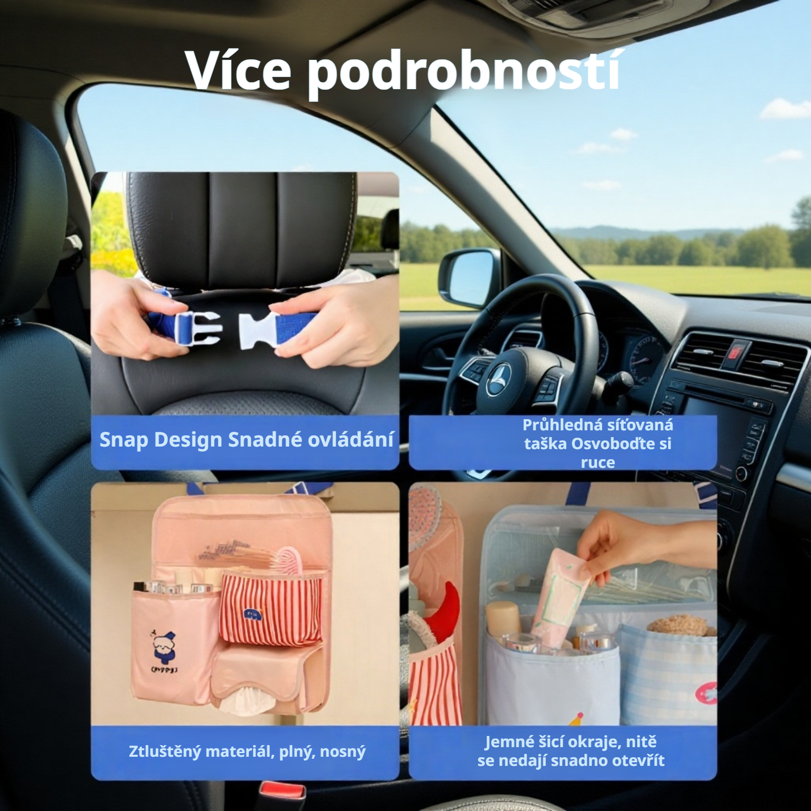 Multifunkční závěsná taška za dveře