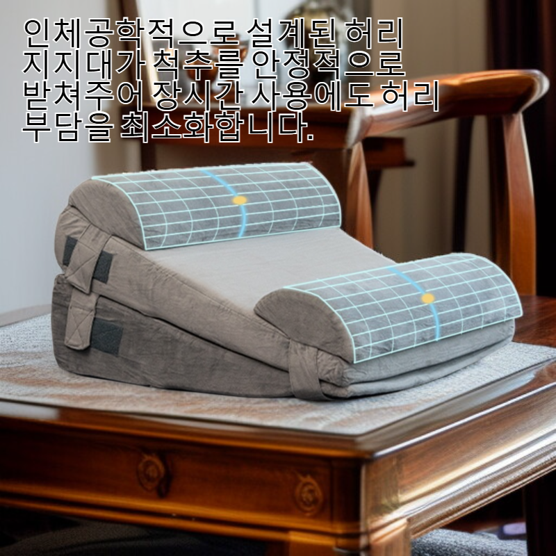 다기능 등받이 조절 가능, 안정적인 허리 지지대 헤드보드 쿠션