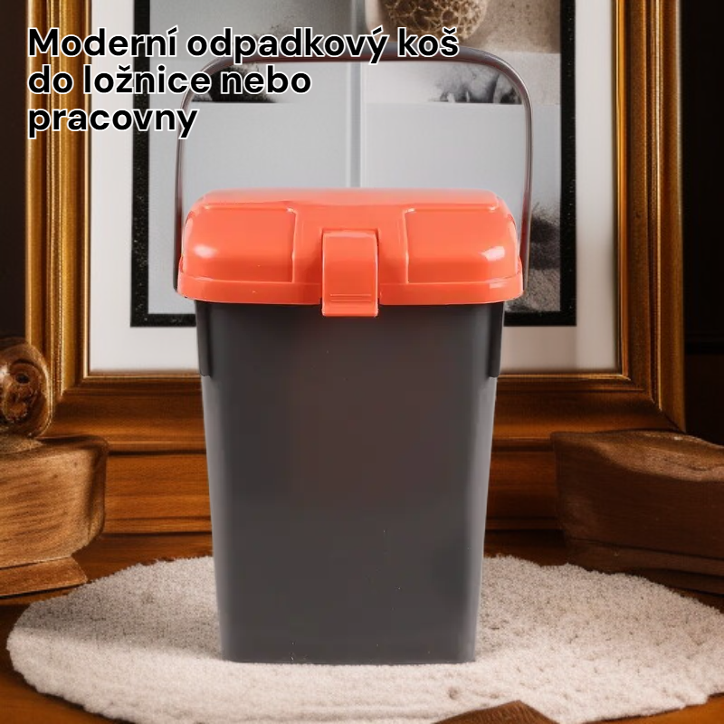 Moderní odpadkový koš do ložnice nebo pracovny