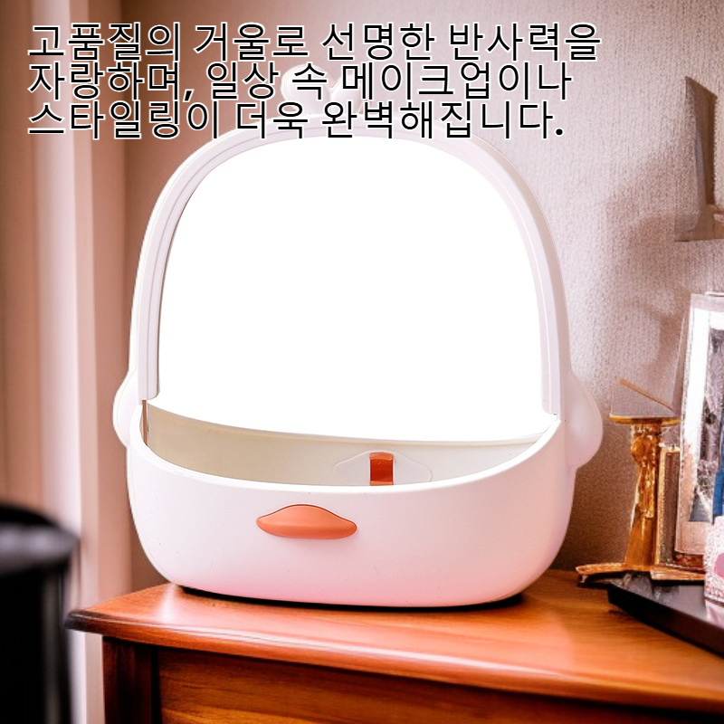 소녀심 캐릭터 데스크톱 메이크업 거울 걸 수 학생 기숙사 수납 화장 거울