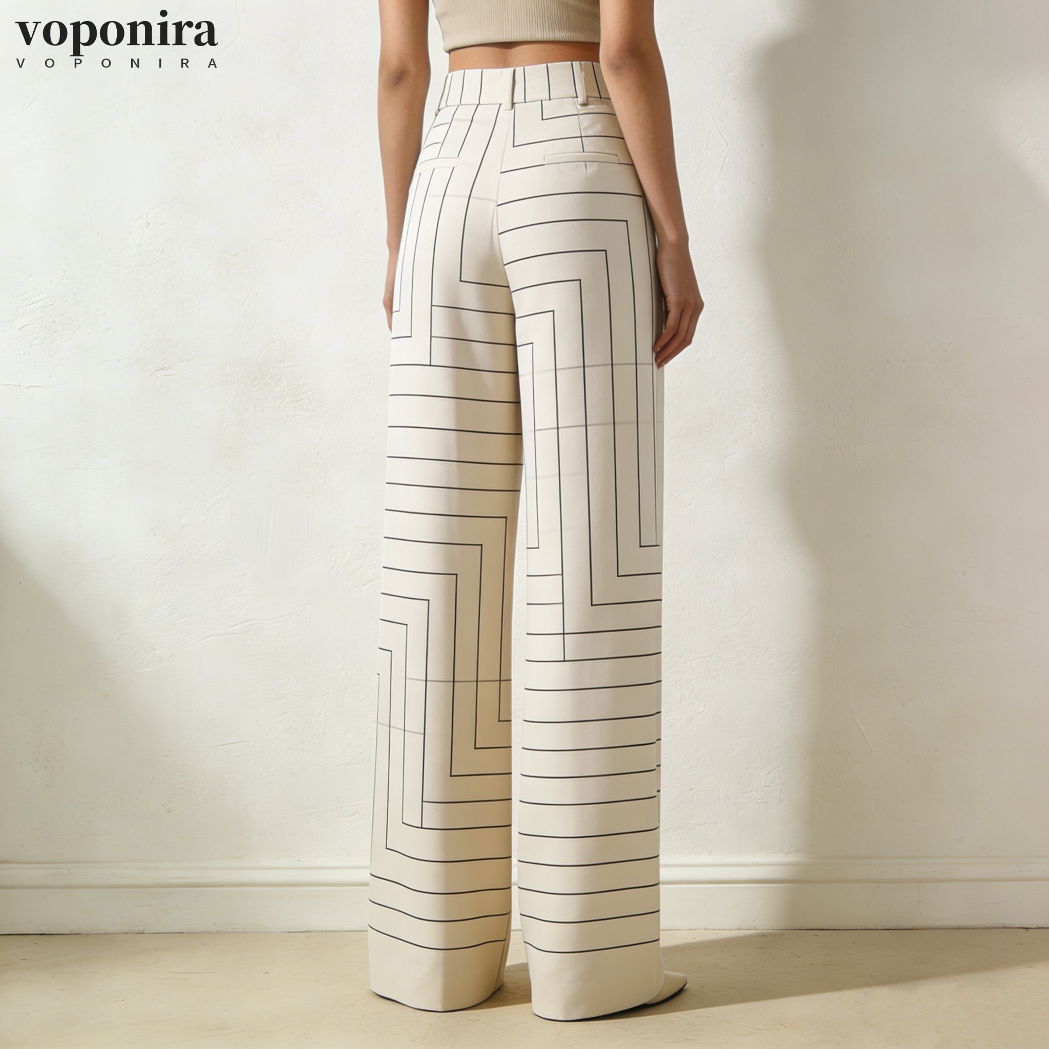 レディースワイドレッグパンツ