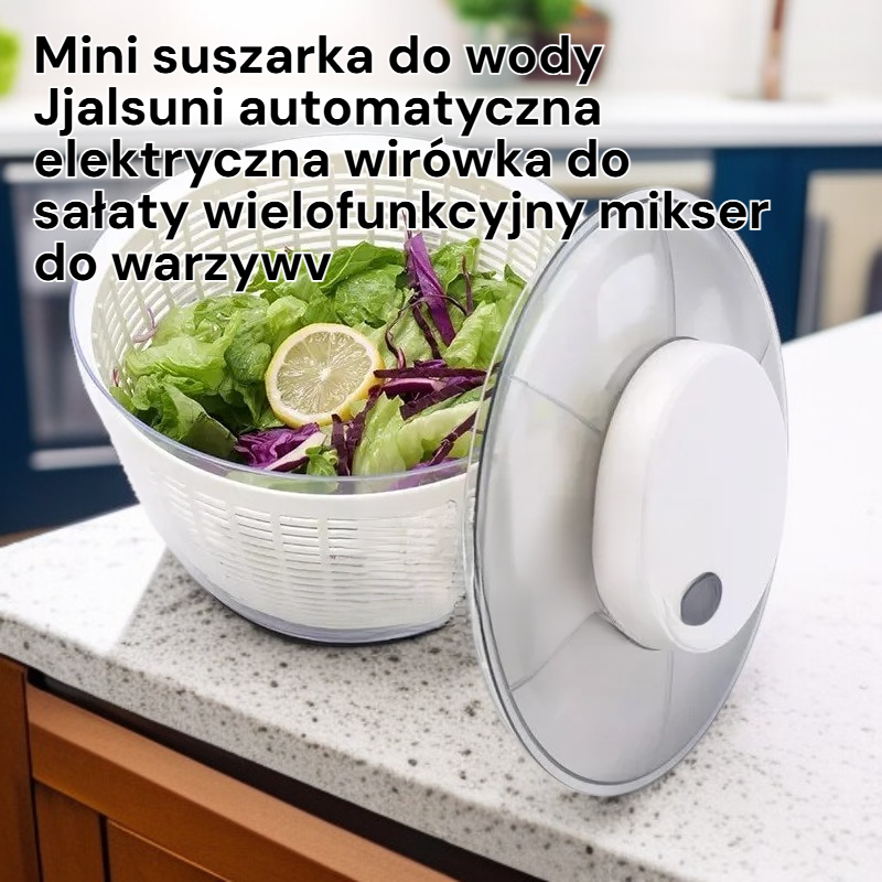  Elektryczna mini wirówka do sałatek, wielofunkcyjny mikser do warzyw