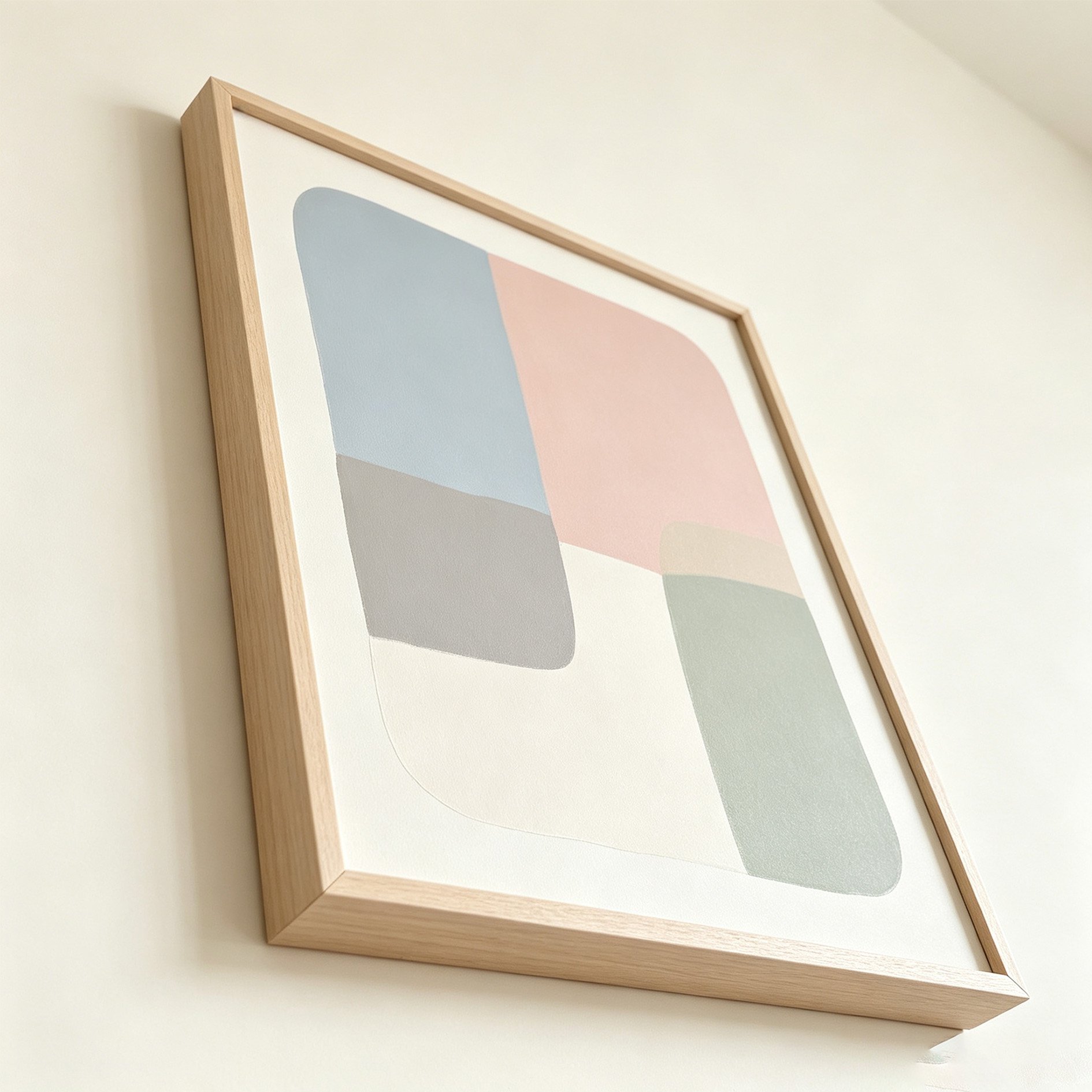 Morandi color block minimalist decorative painting