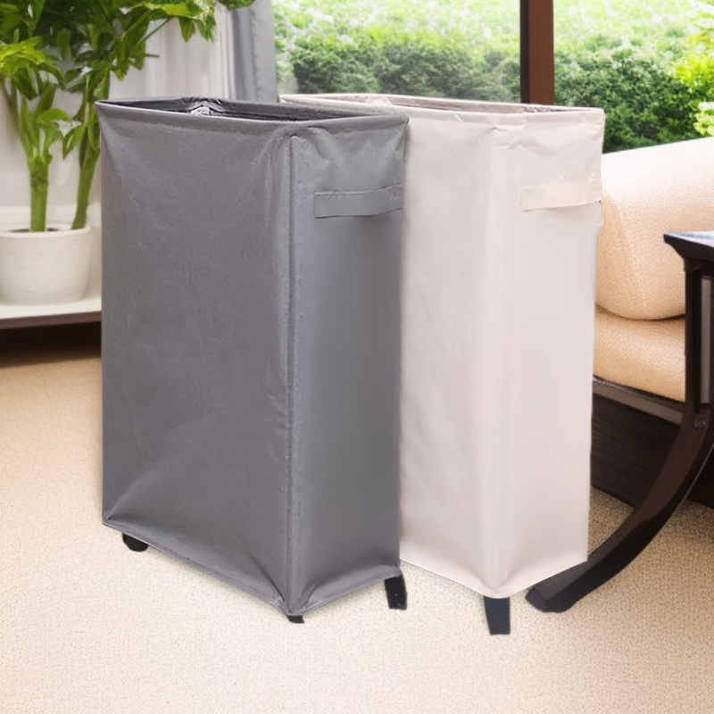 Caja de almacenamiento de tela plegable con ruedas