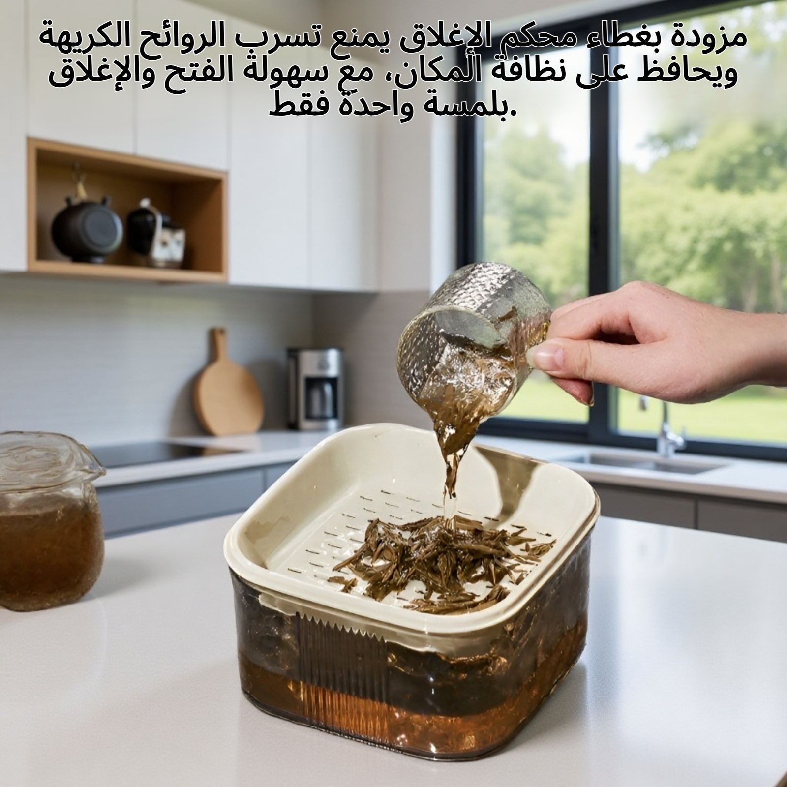 سلة مهملات كسولة بتصميم عصري