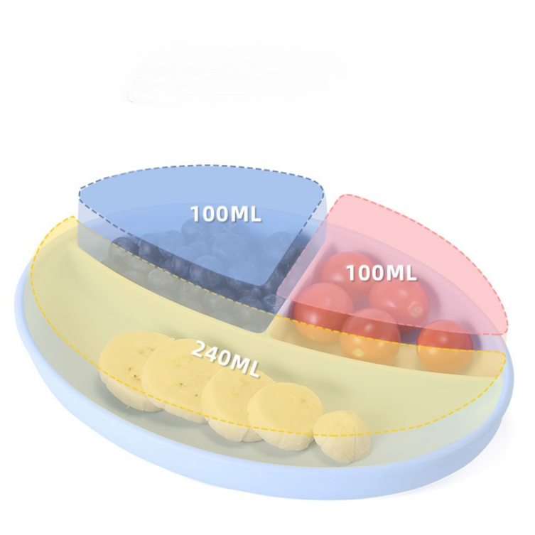 嬰兒餐具套裝 防滑分隔餐盤 嬰兒飯碗 湯匙餐具