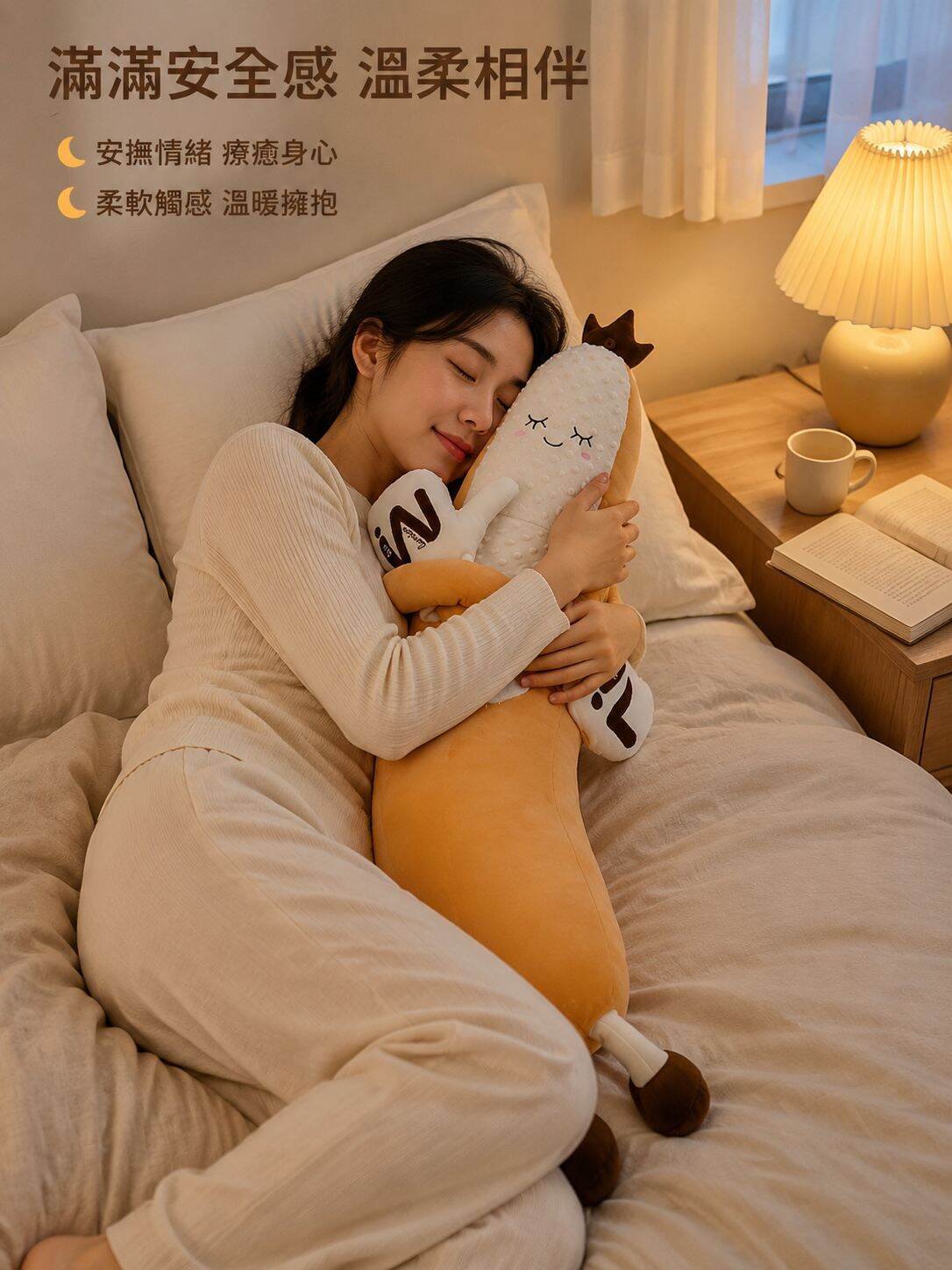 香蕉王夾腿睡眠枕，成人助眠玩具，拍打神器