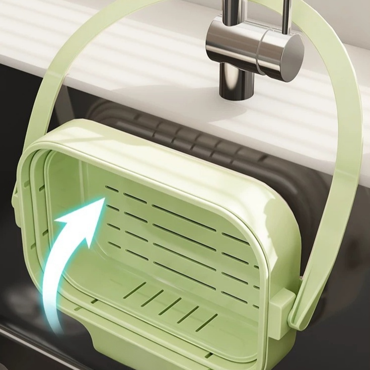 可掛式摺疊伸縮瀝水籃