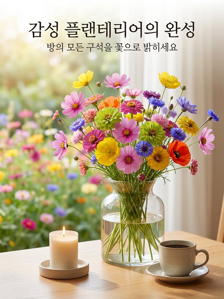 사계절 개화 혼합 색상 꽃씨, 연중 피어나는 꽃, 시들지 않아요