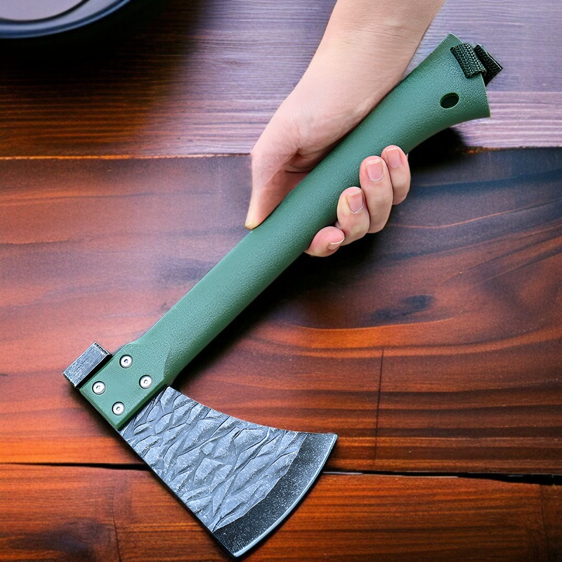 アウトドアマウンテンアックス、滑り止め、耐摩耗性、多機能キャンプハンドアックス、統合エンジニアアックス、アウトドア薪割りサバイバルアックス