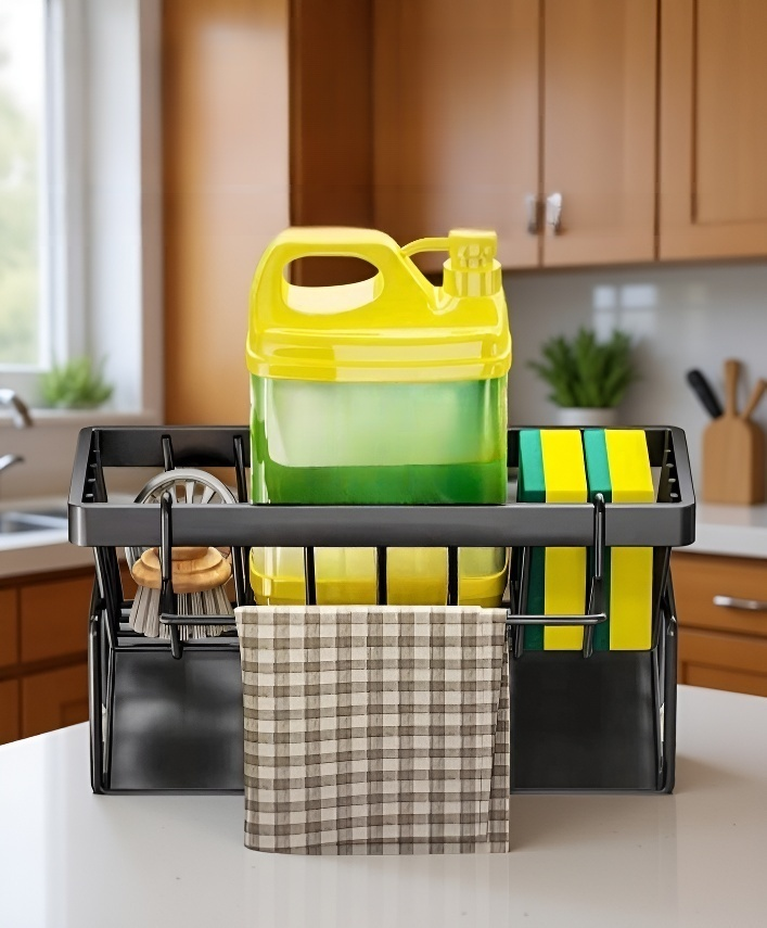 キッチンインテリアに馴染む収納ラック