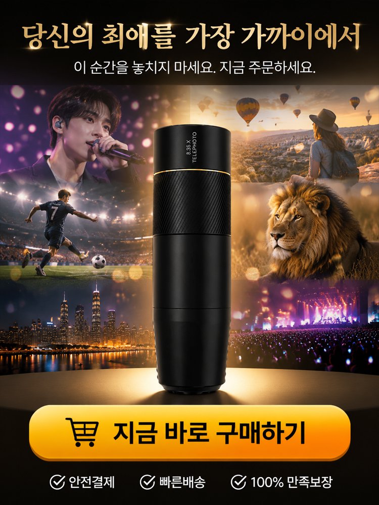 콘서트 고배율 HD 스마트폰 줌렌즈
