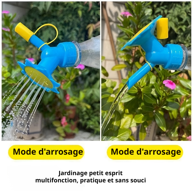 Installation facile du pommeau d'arrosoir double tête