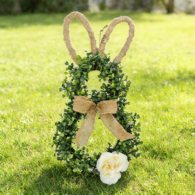 復活節兔子門環 節日家居擺件 室內裝飾