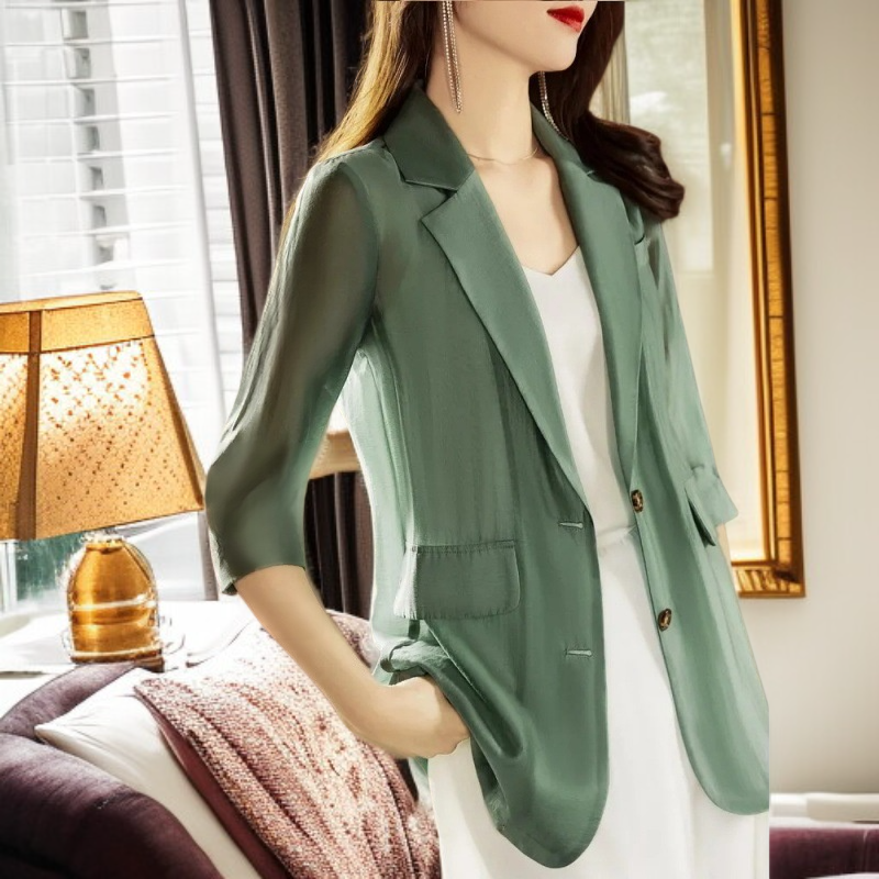 봄걷기 자외선 차단 코트 여성 얇은 자외선 차단 상의 봄여름 자외선 차단 크림 패션 무드 코트