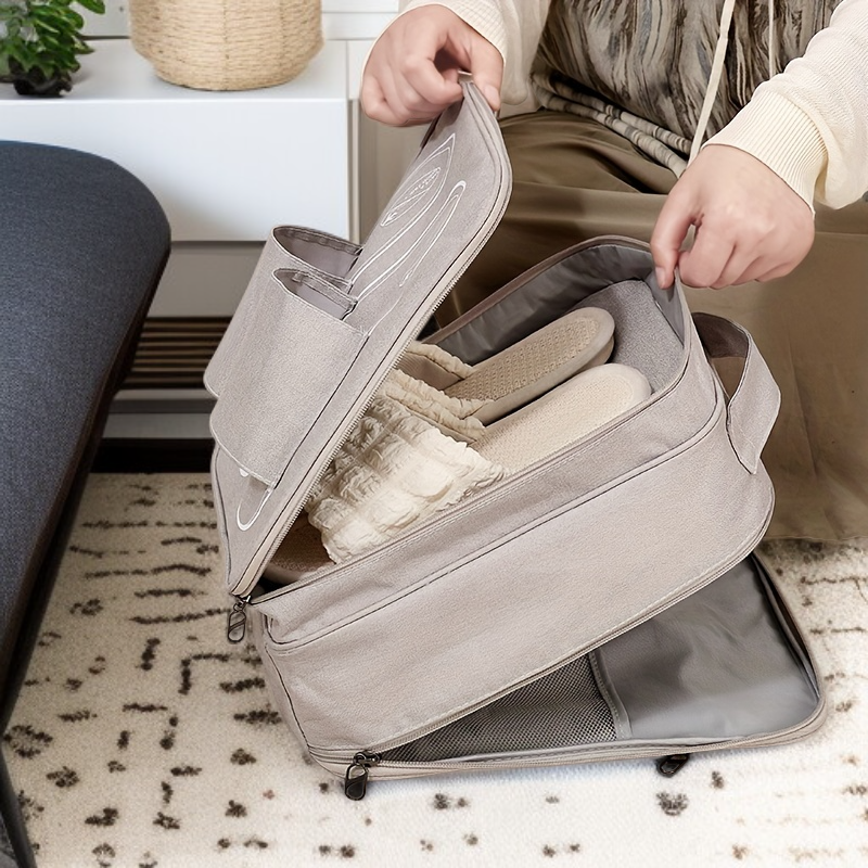 多層靴収納袋・旅行用靴整理バッグ