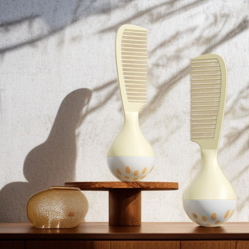 不倒翁蓬鬆顱頂便攜梳子