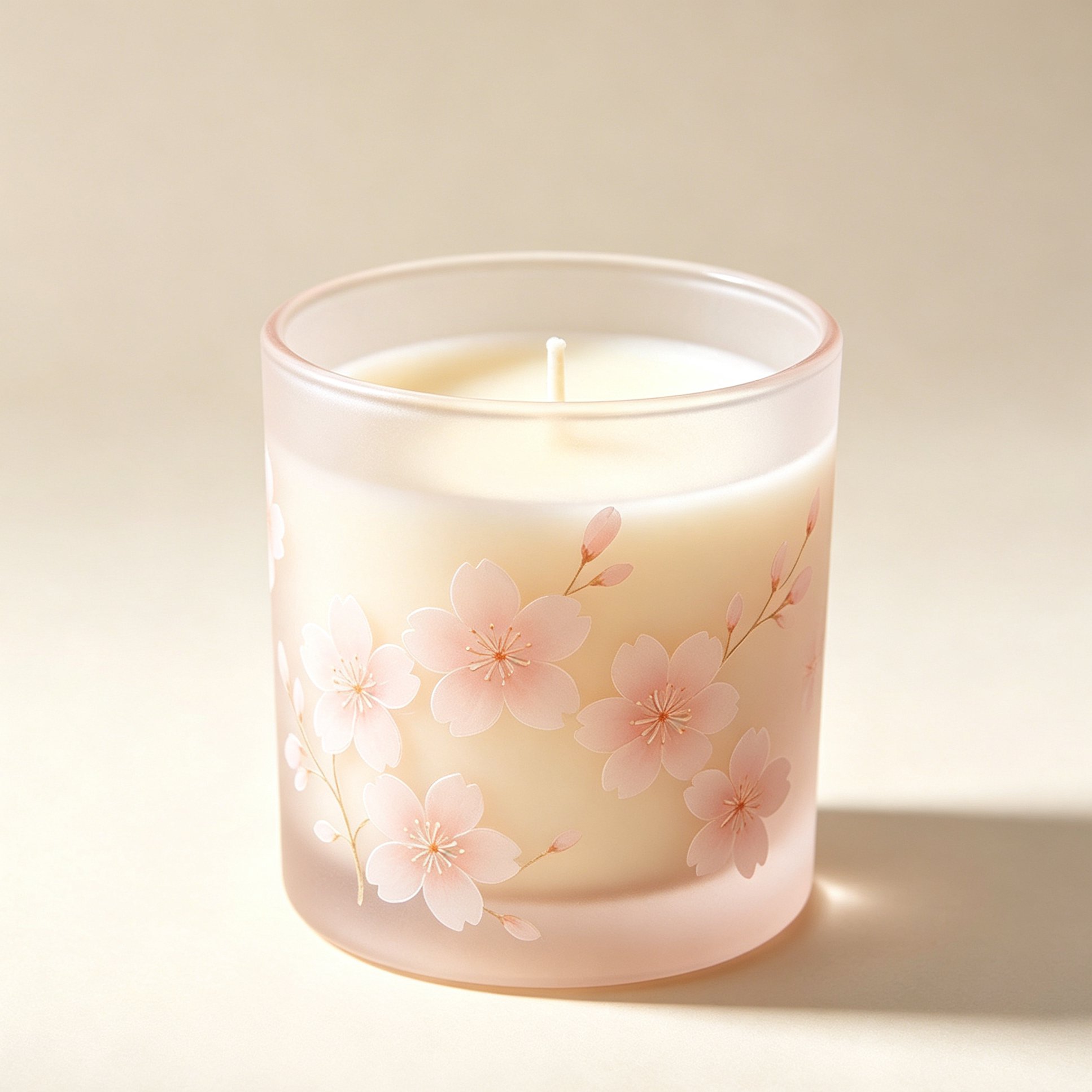 桜のアロマキャンドル2個セット