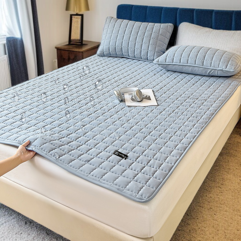 Baby Waterproof Mattress Three-Piece Set (Protector Pad/Bed Hat/Bed Sheet)