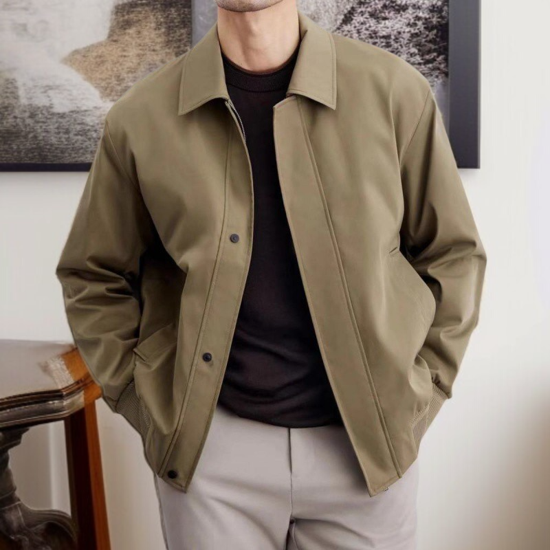 봄 행정 디자인 감각 남성 칼라 재킷 코트 무지 집업 재킷 남성 재킷 디자인 감각 코트