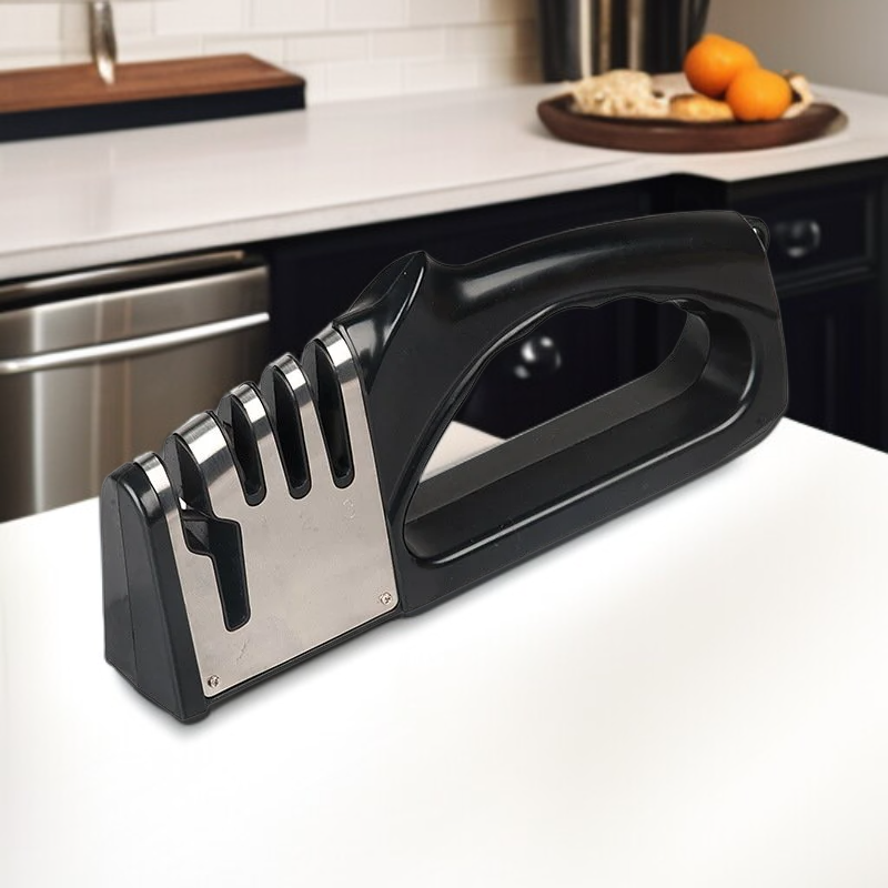 Czterostopniowa diamentowa ostrzałka do noży, narzędzie kuchenne do ostrzenia