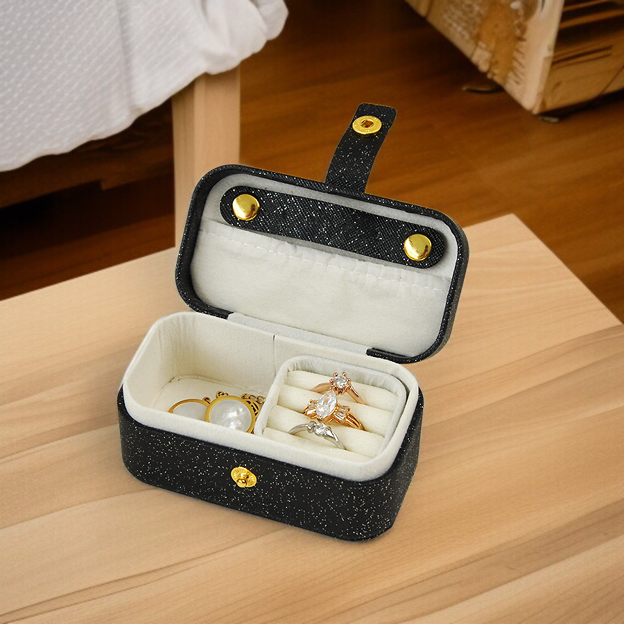 Kompakt utazó ékszerrendező doboz