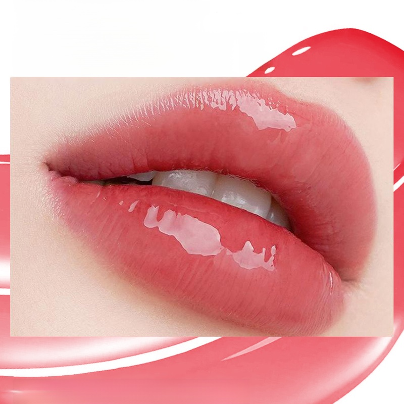 온감 마카롱 립스틱 화이트 누드 립글로스 립글로스 미러 립스틱 세트