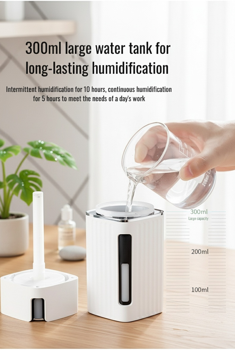 Nano spray humidifier for bedroom use