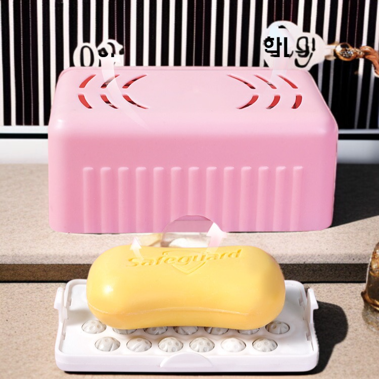 가정용 다용도 뚜껑 달린 롤러 손 비누 케이스 비누 케이스 거품 다물기 롤러 비누 케이스