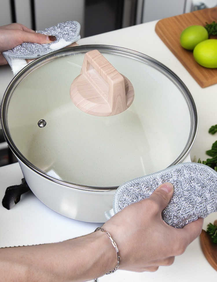 은사와 면사 혼합 소재 수건