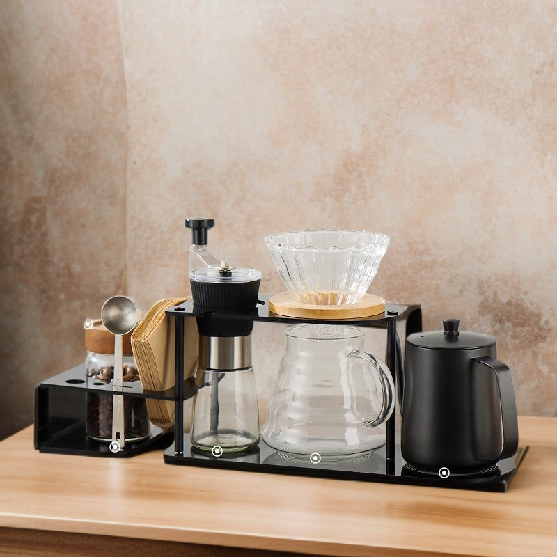 ハンドドリップコーヒーセット手動グラインダー＆収納スタンド