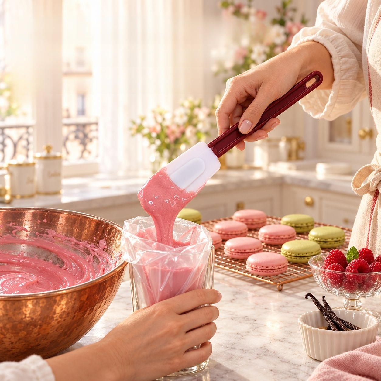 Set de Spatules en Silicone pour Pâtisserie et Gâteaux, Ustensiles Cuisine