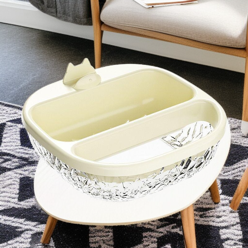 창의적인 이중 과일 접시 모던 거실 탁상 과일 접시