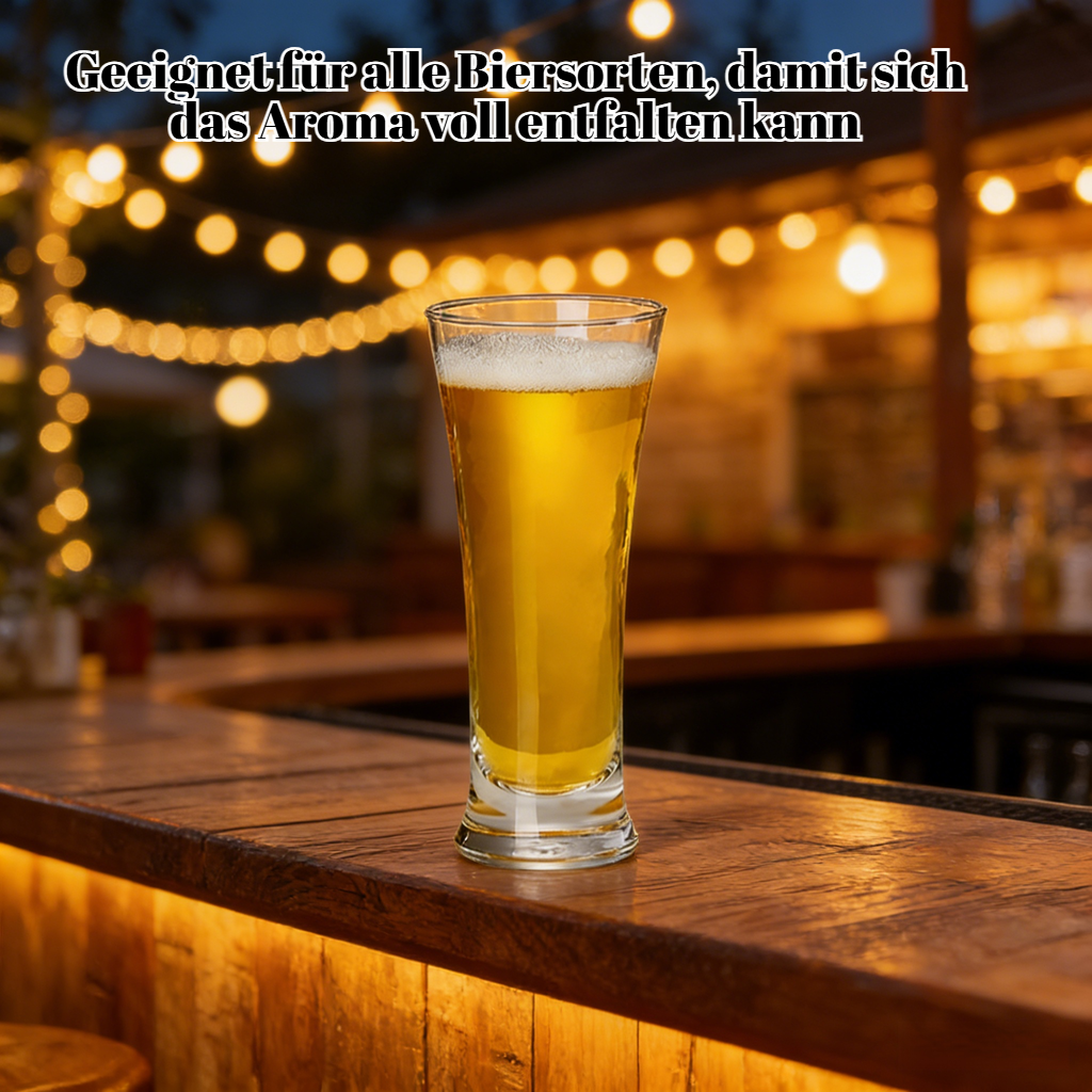 Großes Bierglas mit Stiel für Craft-Bier