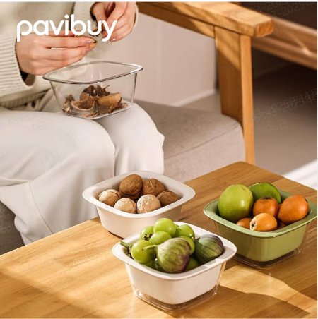 ตะกร้าระบายน้ำสองชั้นอเนกประสงค์2 รายการ