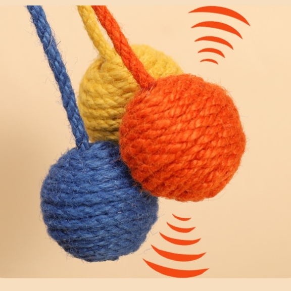 Chat suspendu en sisal