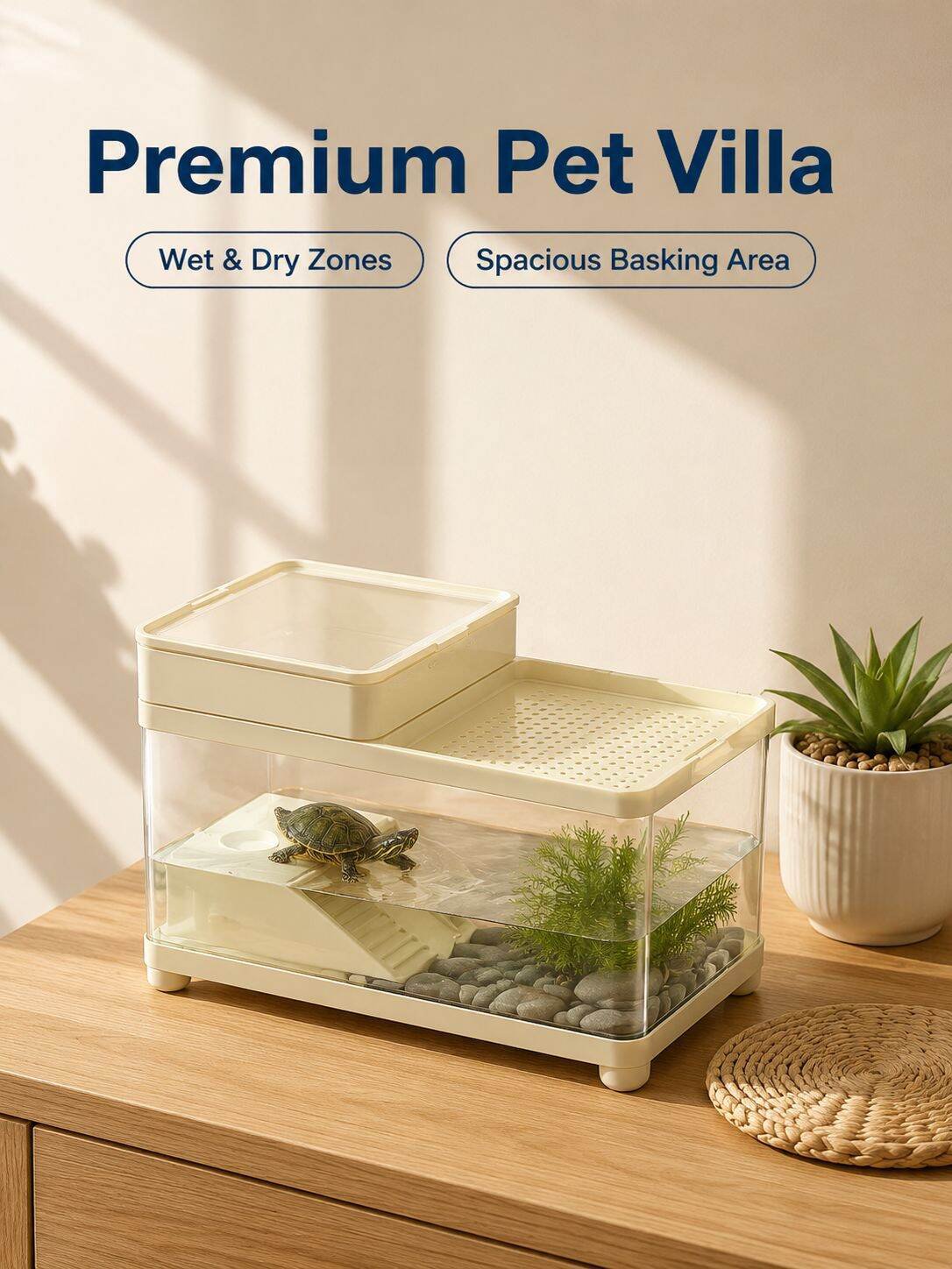 Multi-functional Turtle Tank Climbing Platform & Crab Hermit Crab Breeding Set